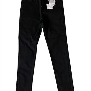 ZARA skinny stretch black pants  13/14 - NEW